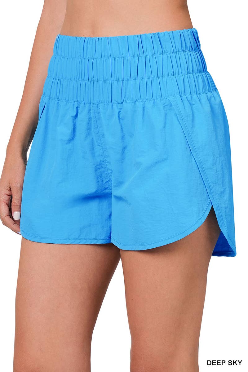 Smocked Waistband Shorts