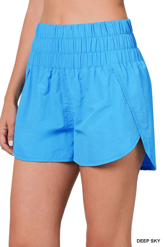 Smocked Waistband Shorts