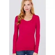 Scoop Neck Long Sleeve
